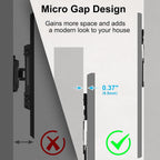 Ultra Slim Tv Wall Mount For 37 To 86 Inch Flat& Frame Tv, Max 165 Lbs, 0.37'' Low Profile Wall Mount, Vesa 200 X 200-600 X 400 Mm