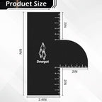 Enhancement Card For Barbers With Measurement Indicators, Reusable Barber Hairline Shaping Tool And Color Spray Edge Line Up Tool (1Pcs)