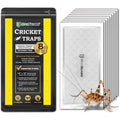 Maxguard Extra Large Cricket Traps (8 Traps) | Non-Toxic Extra Sticky Glue Board Pre-Baited Cricket Attractant Trap & Kill House Crickets, Insects, Spiders, Bugs