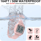 Edillas Square Sport Watch Digital For Women'S Men'S Big Numbers Large Face 5Atm Waterproof Alarm Stopwatch Date Week Military Back Light Wristwatch For Teenagers