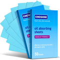 KINESHINE 100P High-Performance Oil Absorbing Sheets for Face - Makeup Friendly Blotting Papers for Oily Skin - Oil Blotting Sheets for Face, Portable Oil Wipes