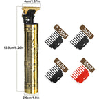 Yogingo Professional Hair Trimmer For Men, Cordless Rechargeable Beard Trimmer Hair Clippers For Men, Metal Body Cutting Grooming Kit, Beard Shaver Barbershop, Bronze