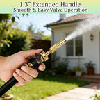 Hourleey Garden Hose Shut Off Valve, 2 Pack Heavy Duty 3/4 Inch Solid Garden Hose Shut Off Valve With 4 Extra Rubber Washers