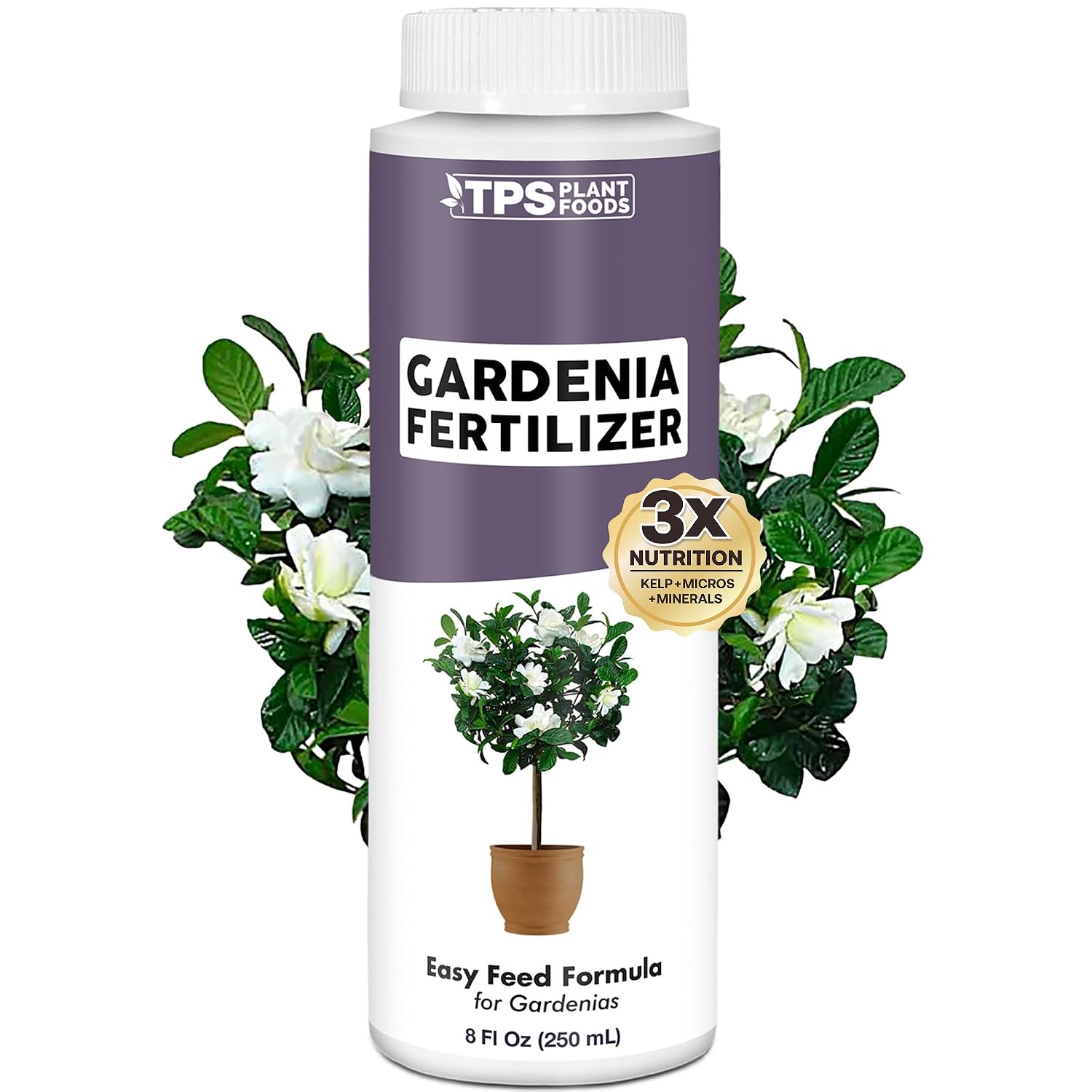 Gardenia Fertilizer – Liquid Plant Food For More Blooms, Rich Green Leaves & Stronger Root Development, 8 Oz