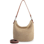 Eiyye Hobo Shoulder Bag Crochet Crossbody Bags For Women Handmade Woven Bag Boho Purse For Travel & Everyday Use