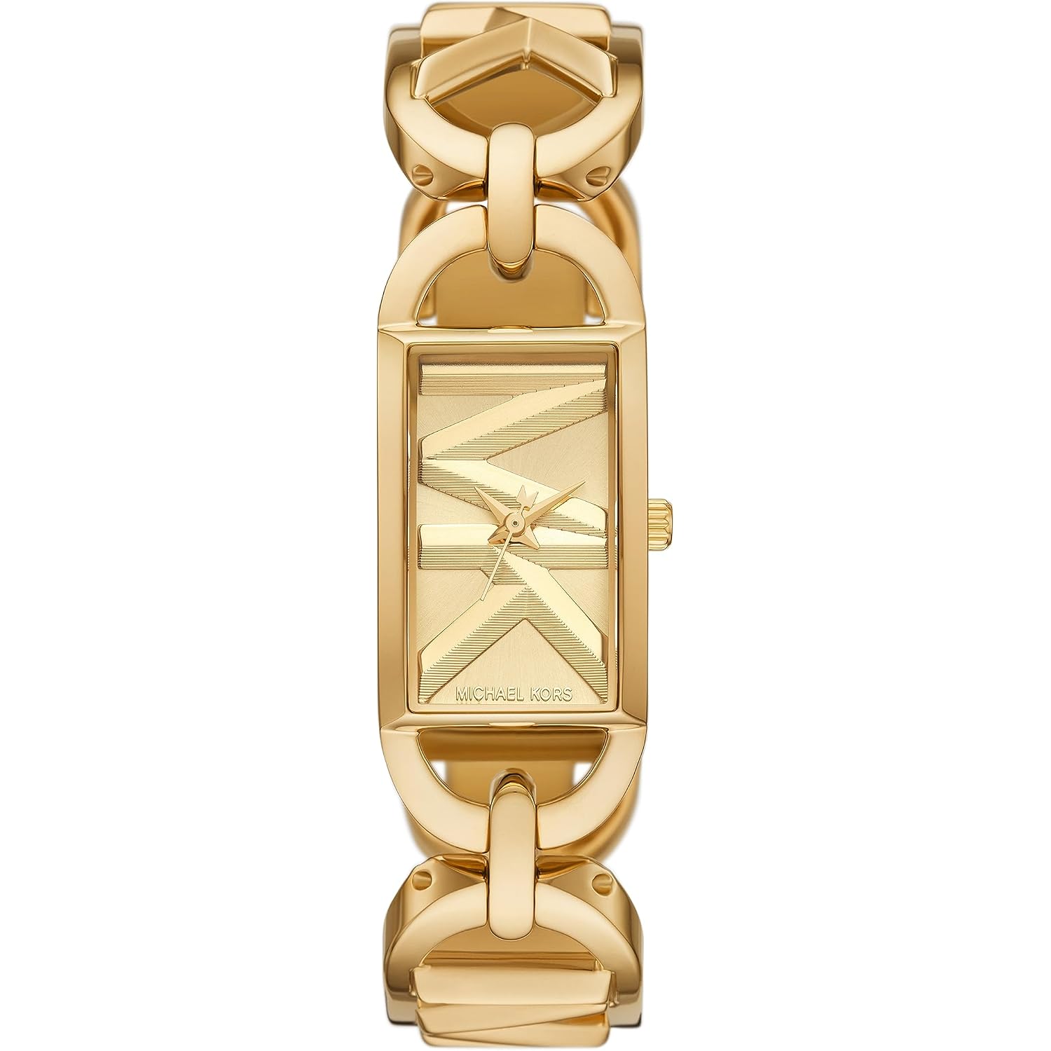 Michael Kors Women'S Mk Empire, Rectangular Stainless Steel Watch With Steel Or Leather Band