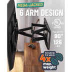ECHOGEAR MaxMotion TV Wall Mount for Large TVs 42" to 90" - Full Motion Has Smooth Swivel, Tilt, & Extension - Universal Design Works with Samsung, Vizio & More - Includes Hardware & Drill Template