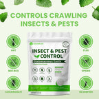 Diatomaceous Earth Food Grade And Peppermint Oil Insect Killer, Natural Crawling Pest Control For Home Garden, Kills Ants, Roaches, Fleas, Bed Bugs Silverfish, Indoor Outdoor Use, 1 Lb