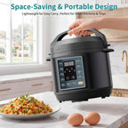 Olixis 10-In-1 Electric Pressure Cooker, 3 Quart Multi Cooker For Rice, Stew And Steam, Small Programmable Stainless Steel Pot With Slow Cook Function And Ceramic Inner Pot