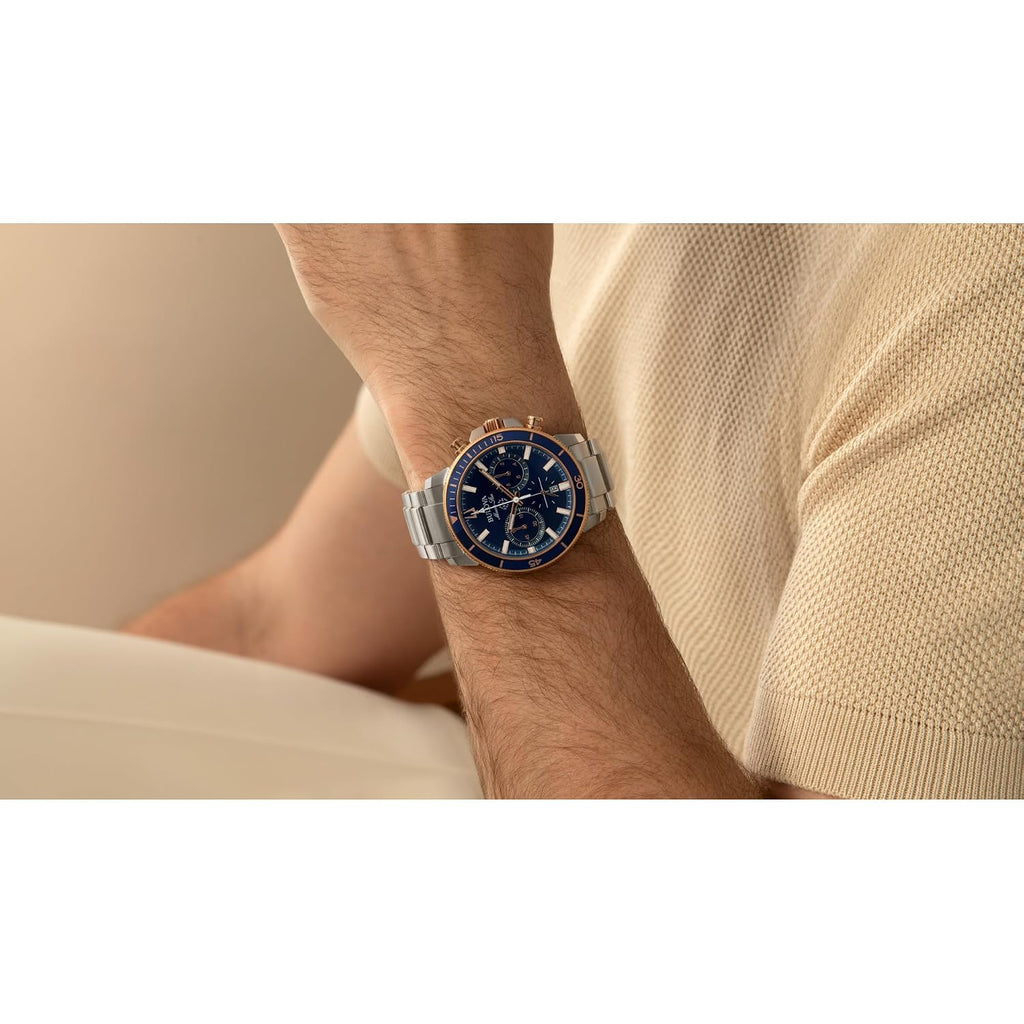Bulova Men'S Marine Star Series C Two-Tone Stainless Steel 6-Hand Chronograph Quartz Watch