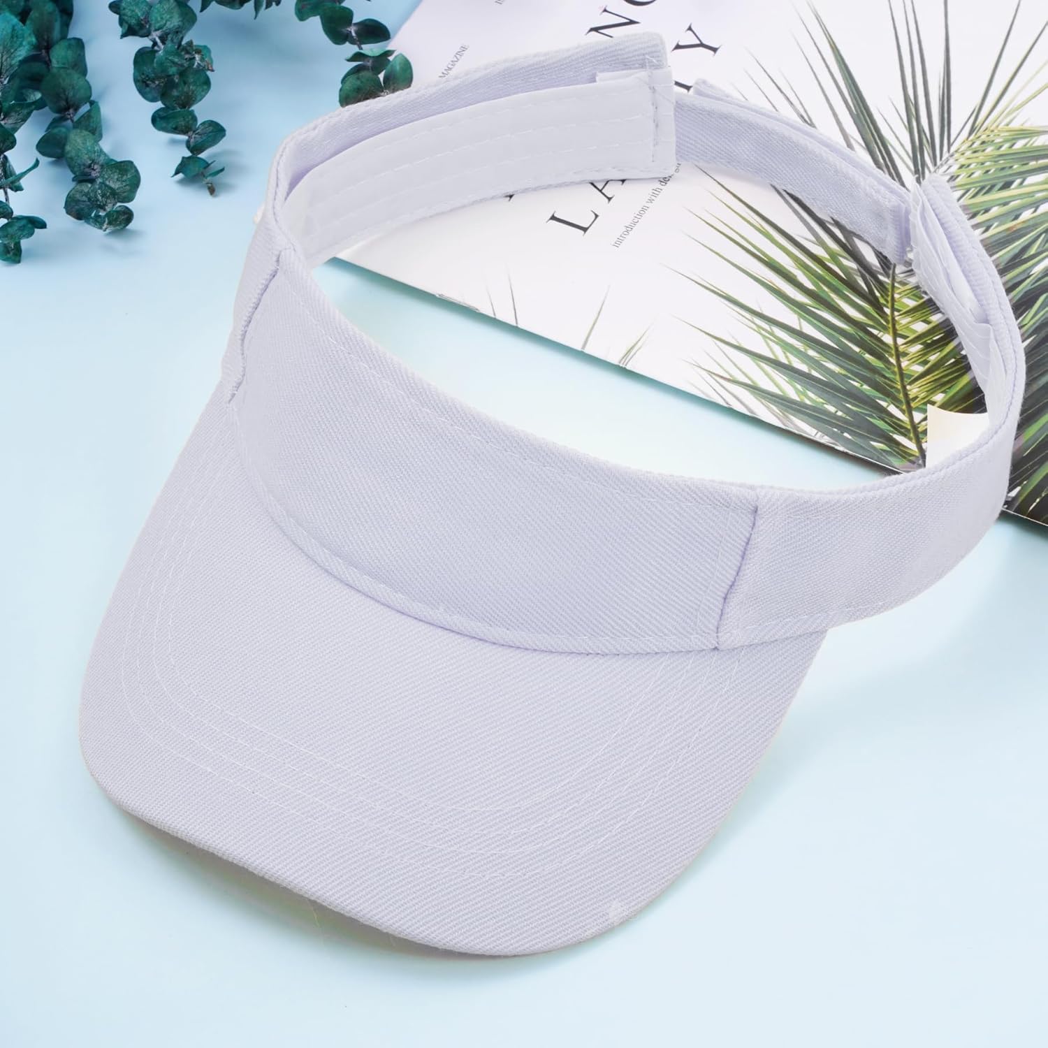 Marrywindix 2 Pieces of Sport Wear Athletic Visor Sun Sports Visor Hat Visor Adjustable Cap for Women and Men (One Size)