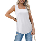 Wiholl Women'S Square Neck Tank Top