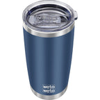 Wetoweto 20Oz Tumbler, Stainless Steel Vacuum Insulated Coffee Travel Mug, Double Wall Powder Coated Insulated Coffee Mug Travel Mug With Lid Thermal Cup For Outdoor (Navy Blue, 1 Pack)