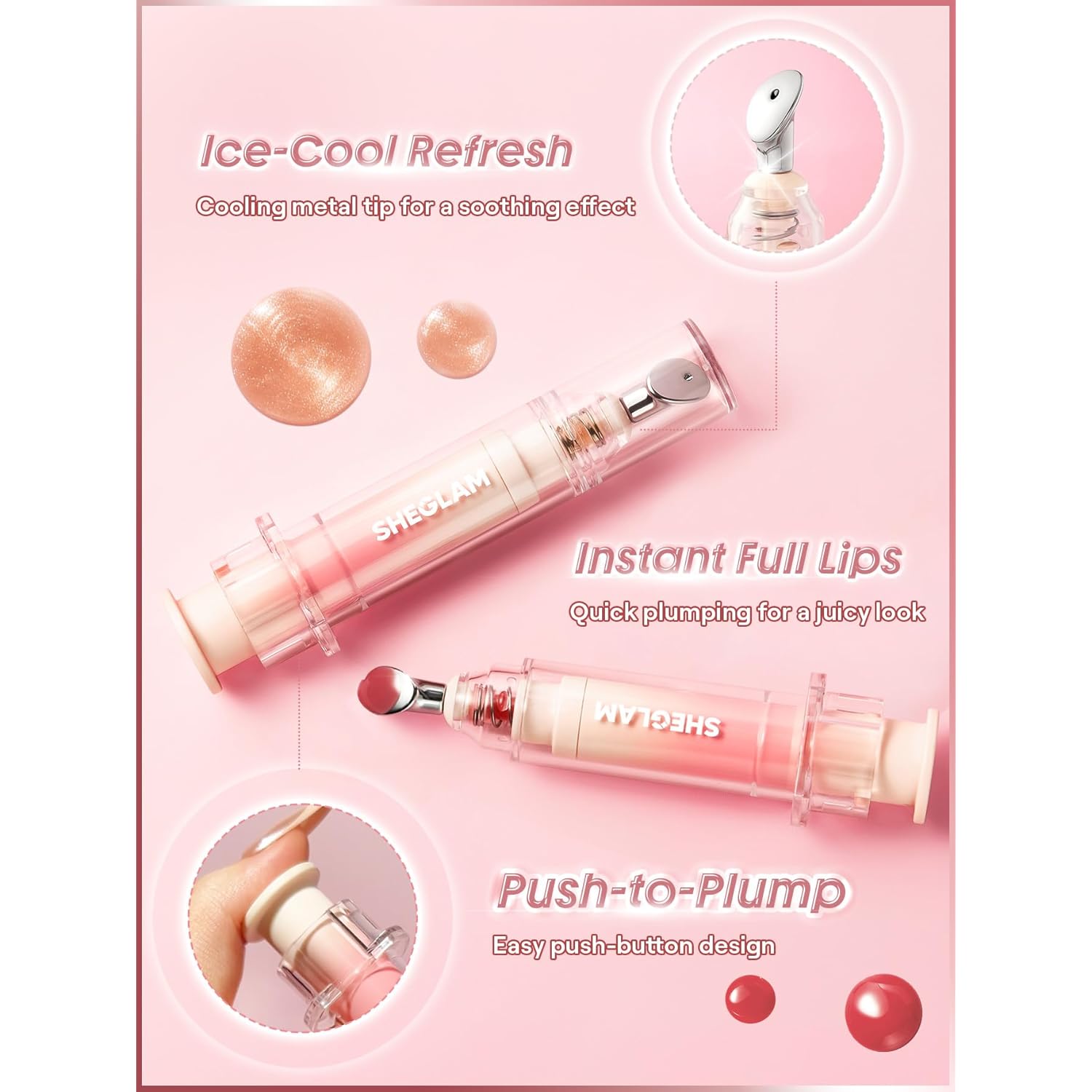 SHEGLAM Booster Shine Plumping Lip Gloss-Get Started