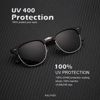 KALIYADI Polarized Sunglasses for Men and Women Semi-Rimless Frame Driving Sun glasses UV Blocking