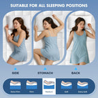 Twin Xl Dual Layer 4 Inch Memory Foam Mattress Topper For Pressure Relief, 2" Breathable Pillow Top Plus 2" Cooling Gel Memory Foam Mattress Pad, 21" Elastic Pocket, Medium Support, White