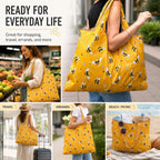 Large Gym Tote Bag For Women Foldable Grocery Tote, Eco-Friendly Travel Bag Waterproof For Carrying Everyday Shopping,Work