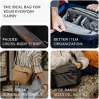 Peak Design Everyday Sling 6L, Kelp, Padded Adjustable Shoulder Strap For Crossbody Or Waist Carry, Flexfold Dividers, Ideal For Carrying Cameras Or Everyday Essentials, Sling Bag For Men And Women