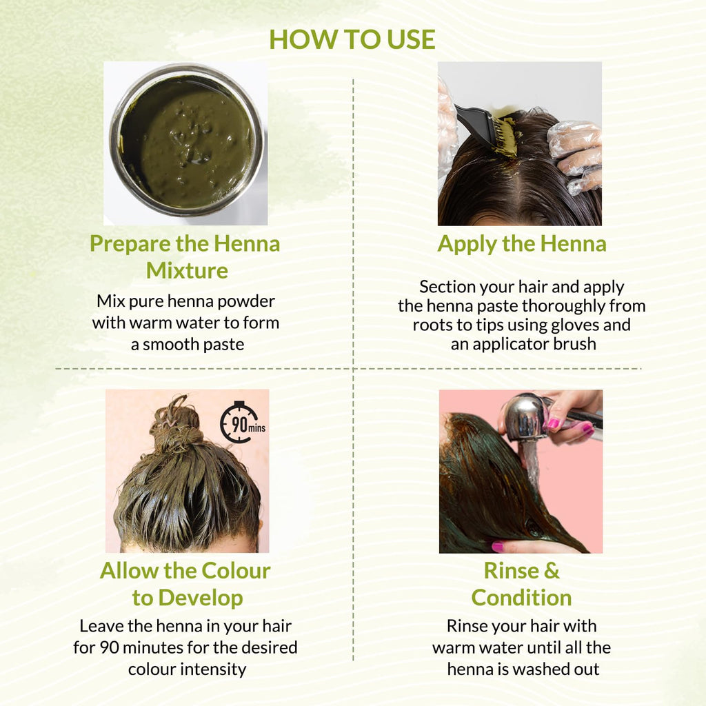 Indus Valley Bio Organic Natural Henna Powder For Hair Dye Dark Brown- 3.5 Oz
