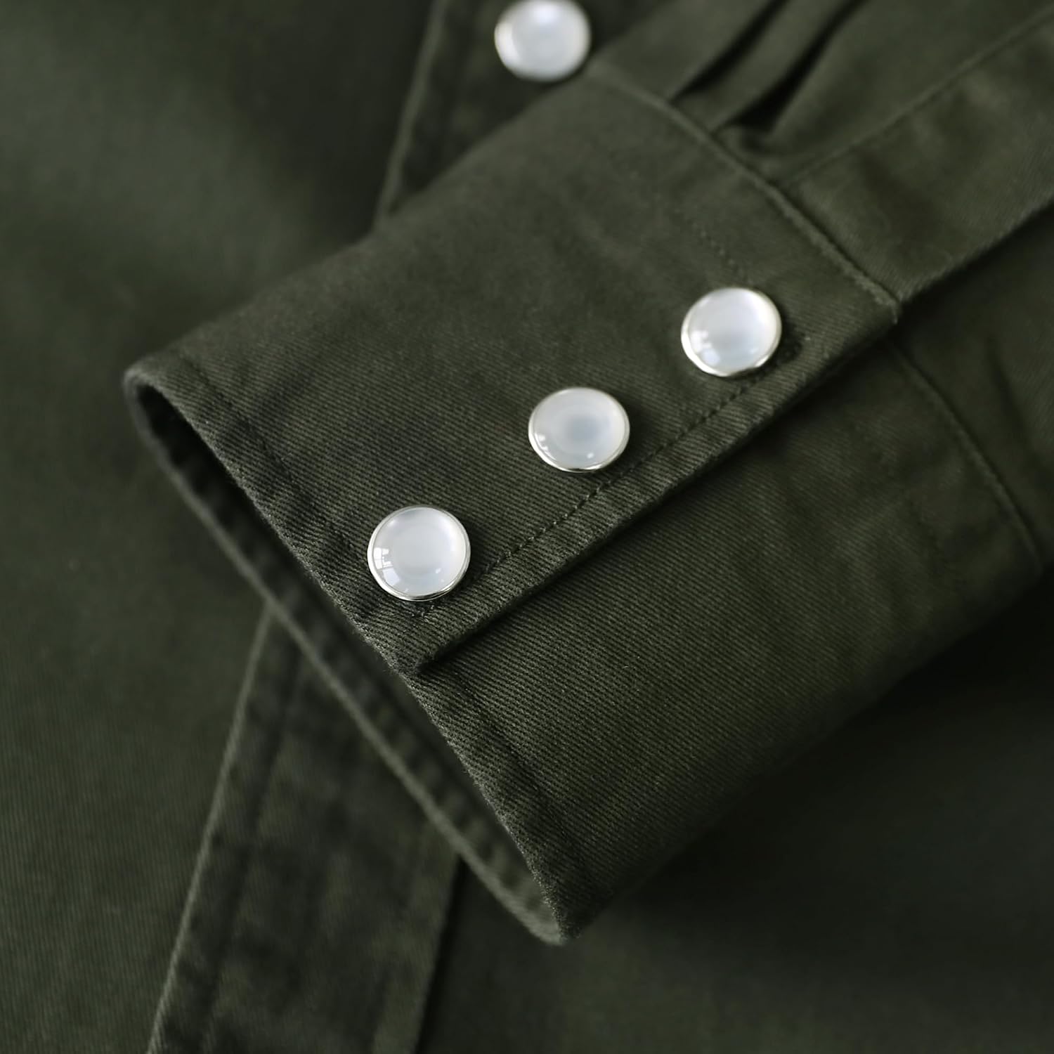 Dubinik® Long Sleeve Pearl Snap Shirts For Men Western Cowboy Shirt Casual Work Button Down With Pockets Comfortable Fit
