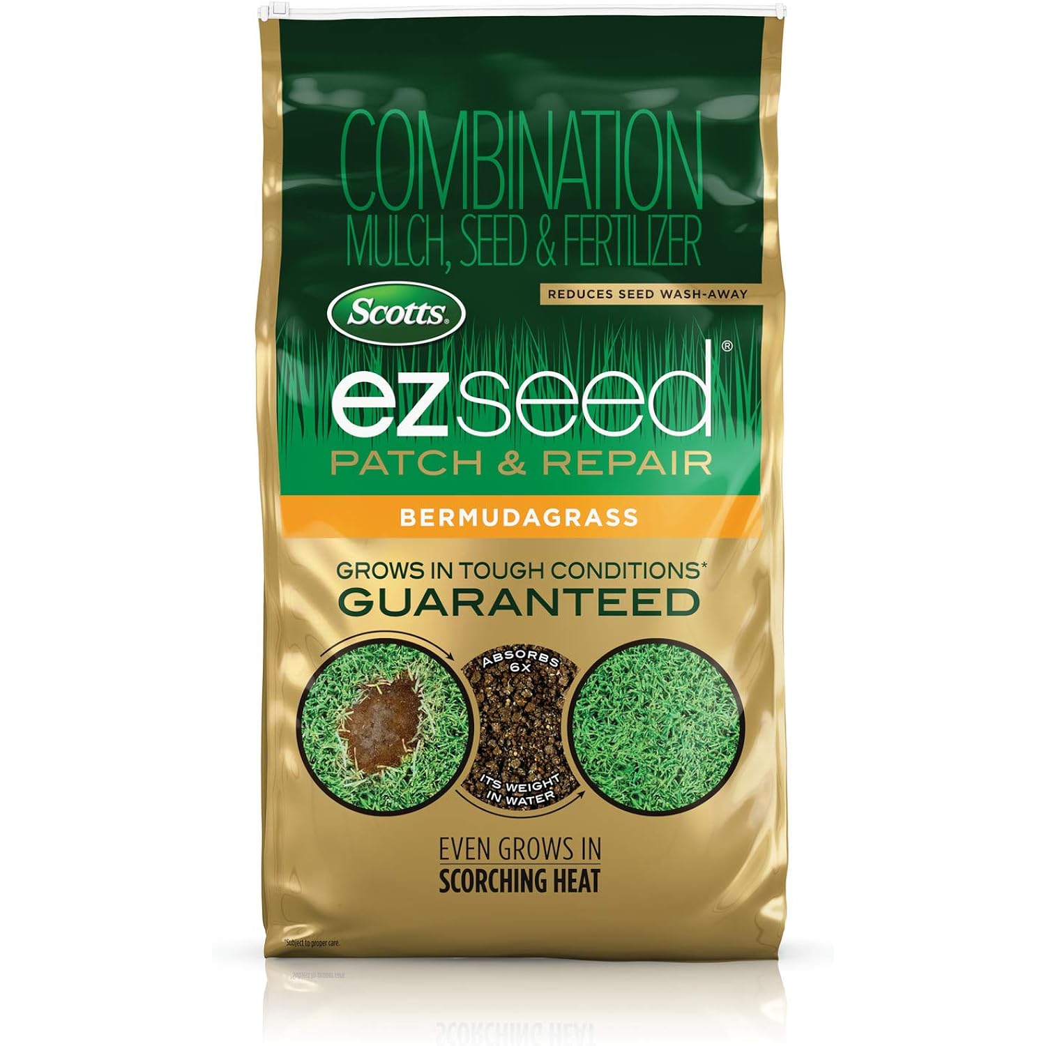 Scotts Ez Seed Patch & Repair Bermudagrass, 10 Lbs. | Combination Mulch, Bermudagrass Seed And Fertilizer For Repairing Bare Spots, Lawn Patch Repair, Covers Up To 225 Sq. Ft.
