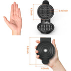 Crownful Mini Waffle Maker, 4" Chaffle Maker With Compact Design, Easy To Clean, Non-Stick Surface, Recipe Guide Included, Perfect For Breakfast, Dessert, Sandwich, Or Other Snacks