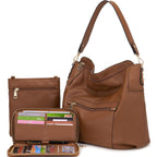 Large Crossbody Bags Ladies Shoulder Handbags Purse And Wallet Set For Women Totes Hobo Purses