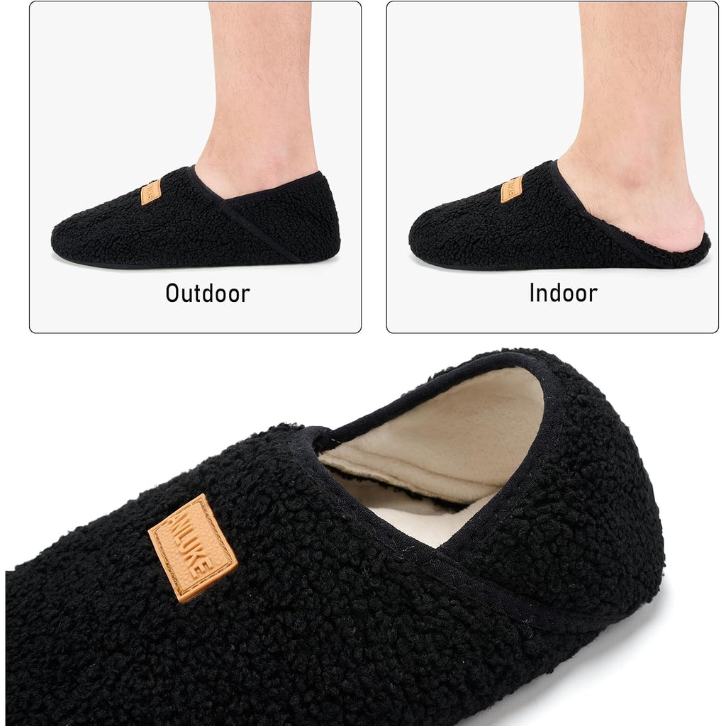 Slipper For Women Men Slipper Socks Fuzzy House Shoes Rubber Sole Slip On Soft-Lightweight Non Slip Indoor/Outdoor
