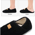 Slipper For Women Men Slipper Socks Fuzzy House Shoes Rubber Sole Slip On Soft-Lightweight Non Slip Indoor/Outdoor