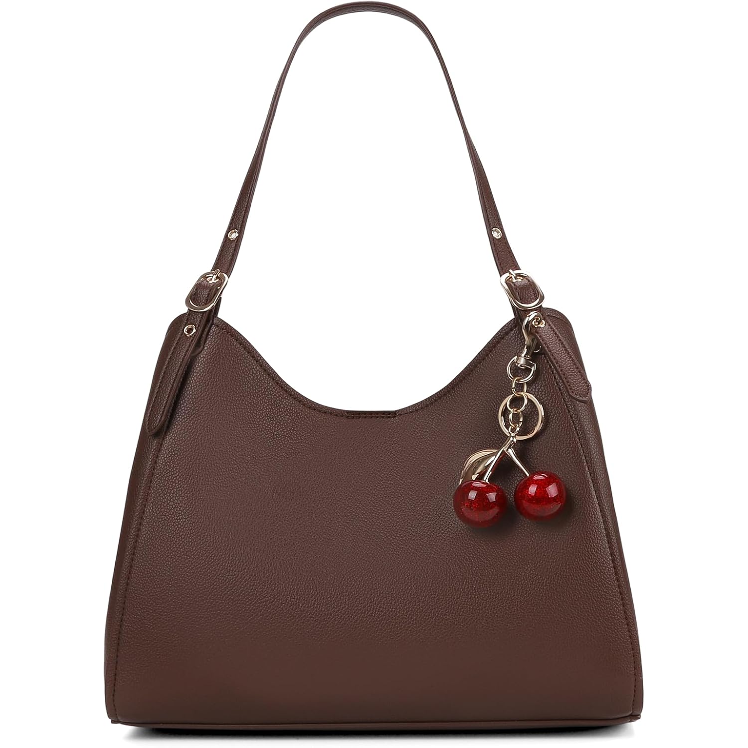 Brown Leather Tote Bag For Women Slouchy Purse Hobo Shoulder Bag Designer Handbags For Work Shopping Daily