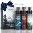 AMOADO Men’s Body Spray Set – Body Spray for Men,Deodorizing Body Mist Refreshing Spray, Aluminum-Free Cologne for Him, Oriental & Woody Scents,Each 3.4 fl oz