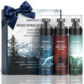 AMOADO Men’s Body Spray Set – Body Spray for Men,Deodorizing Body Mist Refreshing Spray, Aluminum-Free Cologne for Him, Oriental & Woody Scents,Each 3.4 fl oz