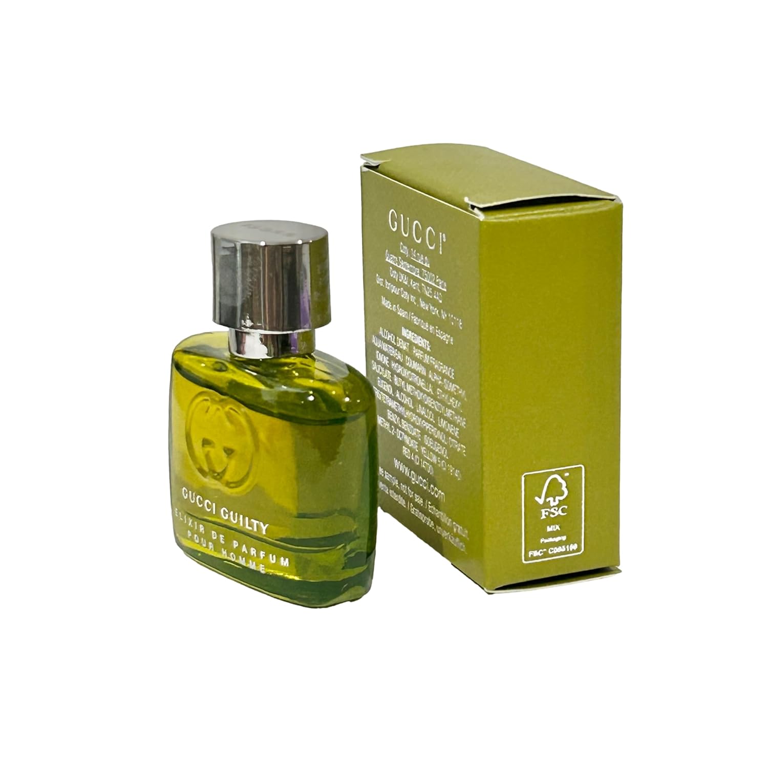 Gucci Guilty ELIXIR Perfume Men Pour Homme MINI SMALL Travel Size 5 ML / 0.16 (MINI SPLASH ON)