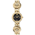 Versace Stud Icon Women'S Watch, 26Mm Ip Yellow Gold Case, Black Sunray Dial, Gold Tone Bracelet, Swiss Quartz Movement, Jewelry Clasp, 3 Atm Water Resistant