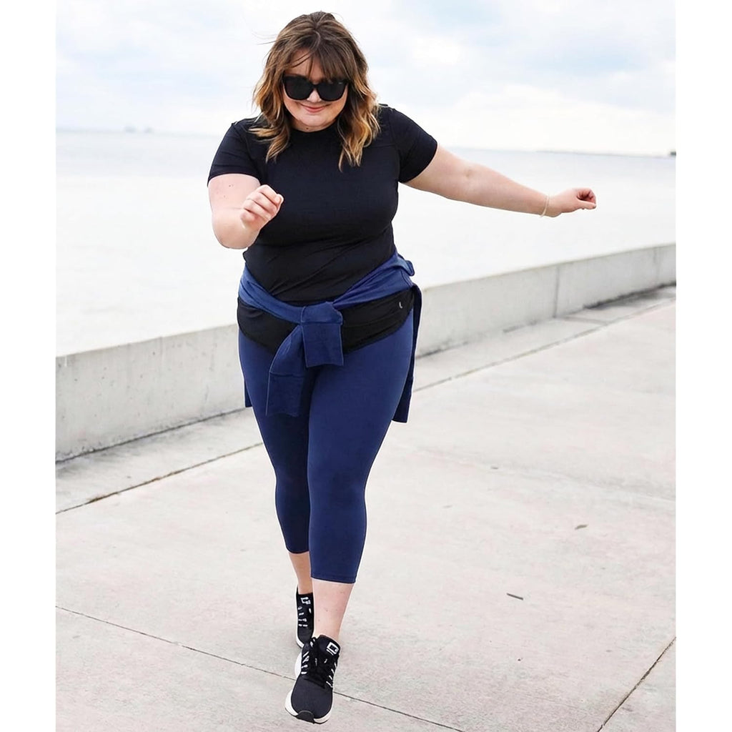 NEW YOUNG 3 Pack Plus Size Leggings for Women X-Large-4X,Capri Leggings for Women High Waisted Tummy Control Yoga Pants