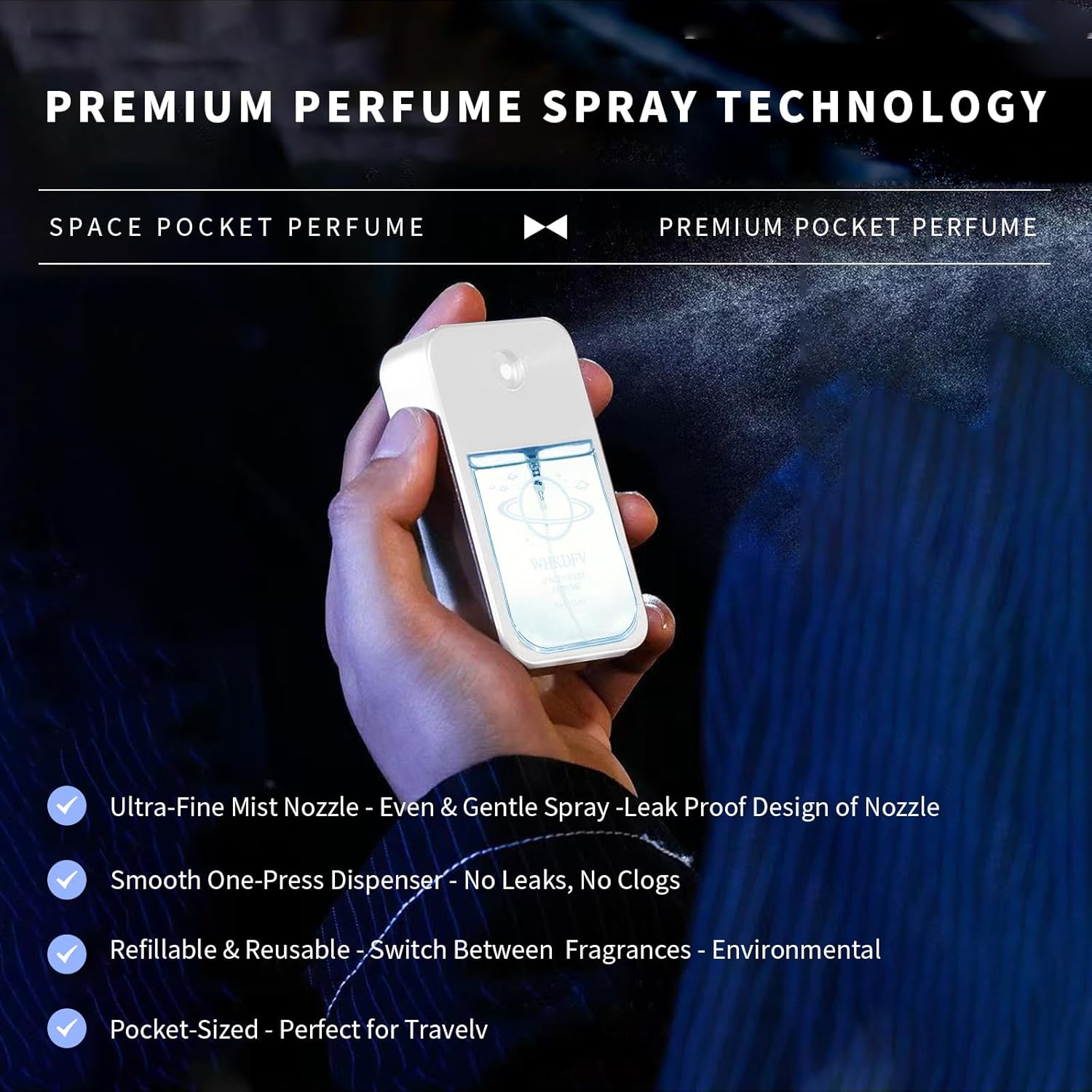 Men's Cologne Eau de Toilette, Bergamot Fresh Fragrance, Top Note Lemon Pepper, Base Note Vanilla Ether Cedar, 1.65 Ounce Portable Design