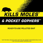 Tomcat Mole & Gopher Bait(A), 6 Oz. | Pelleted Bait, Mole Killer
