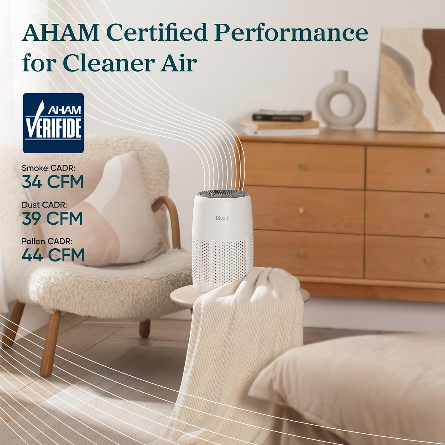 Levoit Air Purifiers For Bedroom Home Dorm Room, Small Quiet Air Purifiers | Filter Cleaner With Fragrance Sponge, Filters Smoke, Allergens, Pet Dander, Odor, Dust, Office, Desktop, Core Mini-P, White