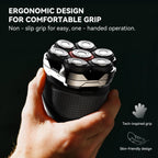 Men's Electric Rotary Shavers Bald，2026 Upgrade 7D Floating Electric Shaver with LED Display, IPX6 Waterproof, Type-C Fast Charge, Magnetic Heads, Travel Case - Ideal Men's Grooming Gift
