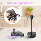 Fly Fans For Tables, Fly Repellent Fan Outdoor Indoor Keep Flies Away, Fly Repellent Fans For Tables With Holographic Blades For Picnic, Party, Restaurant, Kitchen, And Bbq, 4 Pack Black