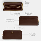 Coach womens Slim Accordion Zip