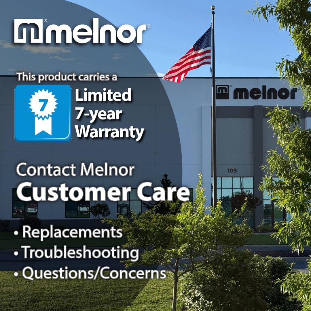 Melnor 65175Amz 6 Piece Quick Connect Starter Set Connector Bundle, Product Adapter, Product End Connector, Black, Grey