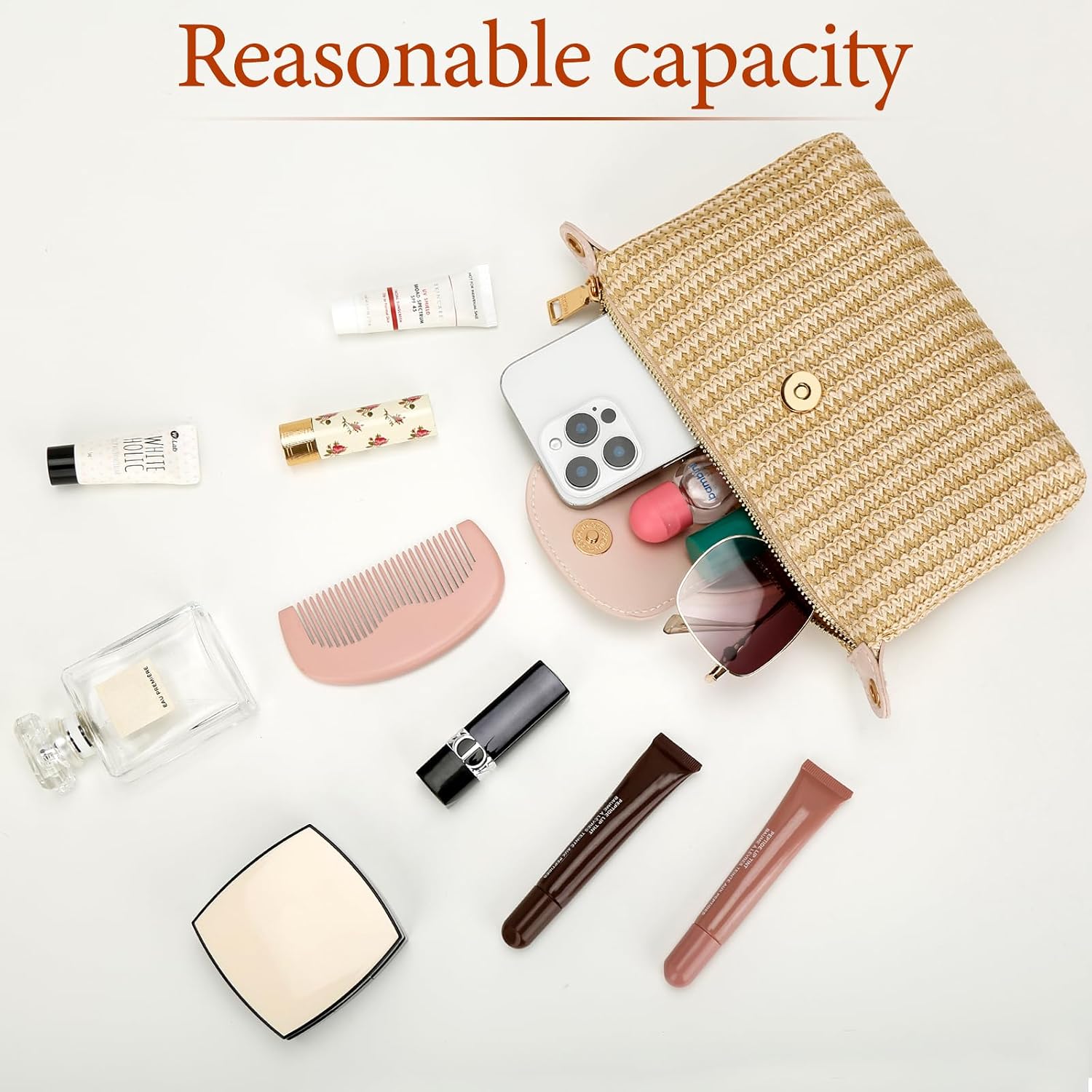 Kkxiu Mini Top Handle Purse For Women Small Summer Straw Beach Crossbody Bags For Lady Handbags
