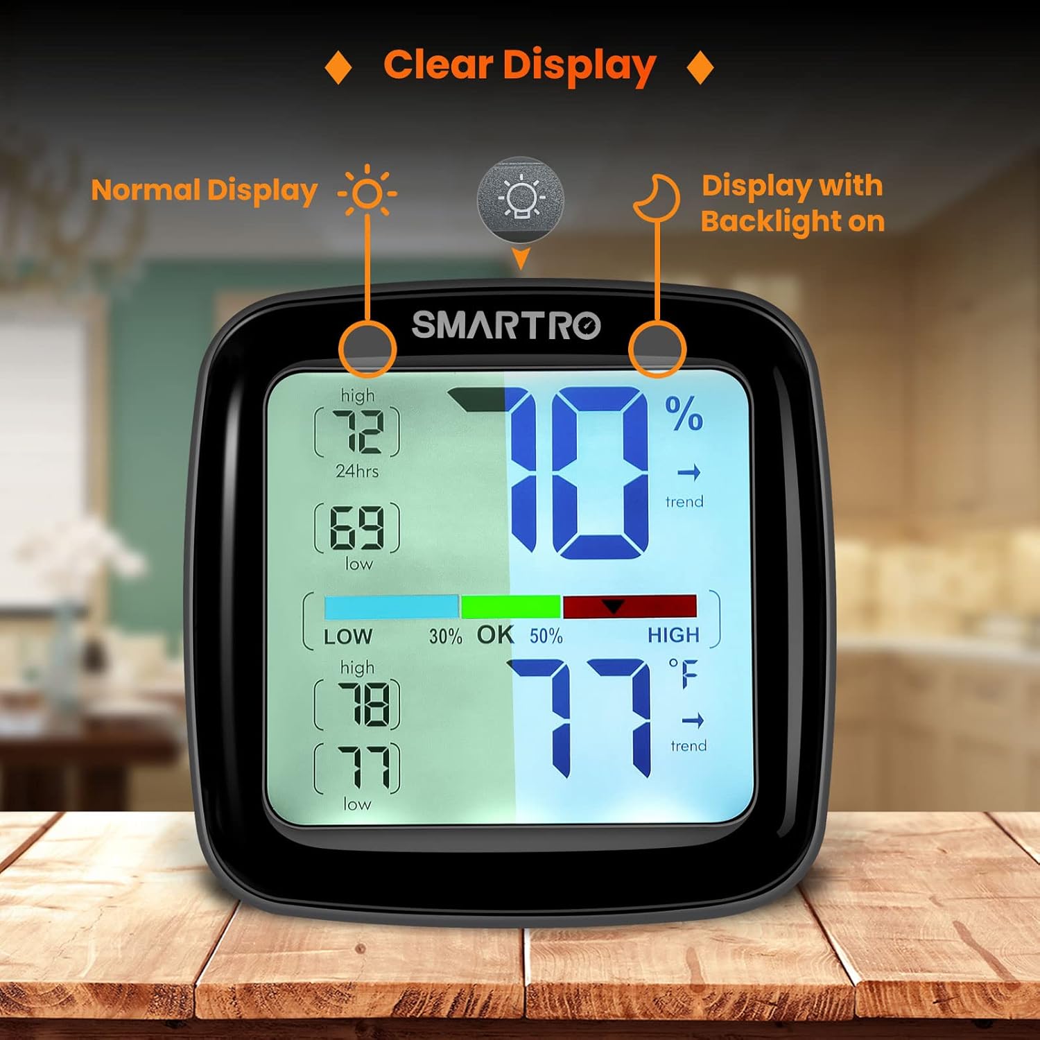 Sc42 Professional Digital Hygrometer Indoor Room Thermometer | Humidity Gauge Pro Accuracy Calibration