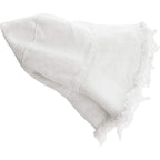 Womens Bucket-Hat Distressed Sun-Protection Washed-Cotton - Summer Wide Brim Beach Cap(7 1/8 Size) (White 01)