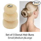 Tsmaddts Donut Bun Maker, Hair Bun Maker Set For Ballet Styling, Washable | Soft Nylon, Hair Donut Shaper, For Daily, Party, Hair Buns For Girl, Women And Dancer, 3 Size Donut Bun With 20Pcs Bobby Pins