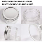 Accguan 4oz Glass Jars With Lids(Silver),Mason Jars,Ideal For Honey,Jam,Wedding Favor,DIY Magnetic Mini Spice Jars For Kitchen,Set of 40
