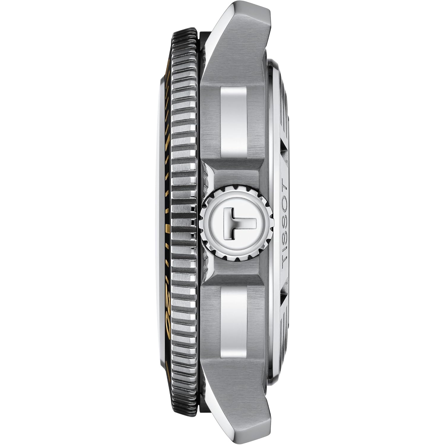 Tissot Mens Tissot Seastar 2000 Professional Powermatic 80 316L Stainless Steel Case Automatic Watch, Black, Rubber, 22 (T1206071744101)