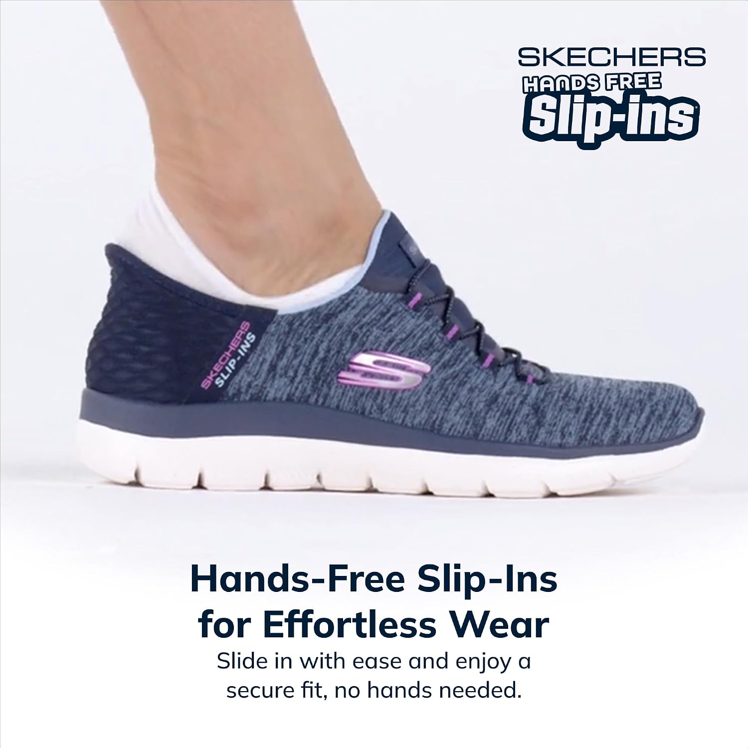 Skechers Women'S Summits Dazzling Haze Hands Free Slip-Ins Sneaker