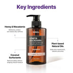 Kundal Honey & Macadamia Korean Shampoo & Conditioner Set, Cherry Blossom, 16.9 Fl Oz Each - Restore Moisture & Prevent Dryness, Argan Oil - Korean Hair Care, Sulfate Free, Long Lasting Scent